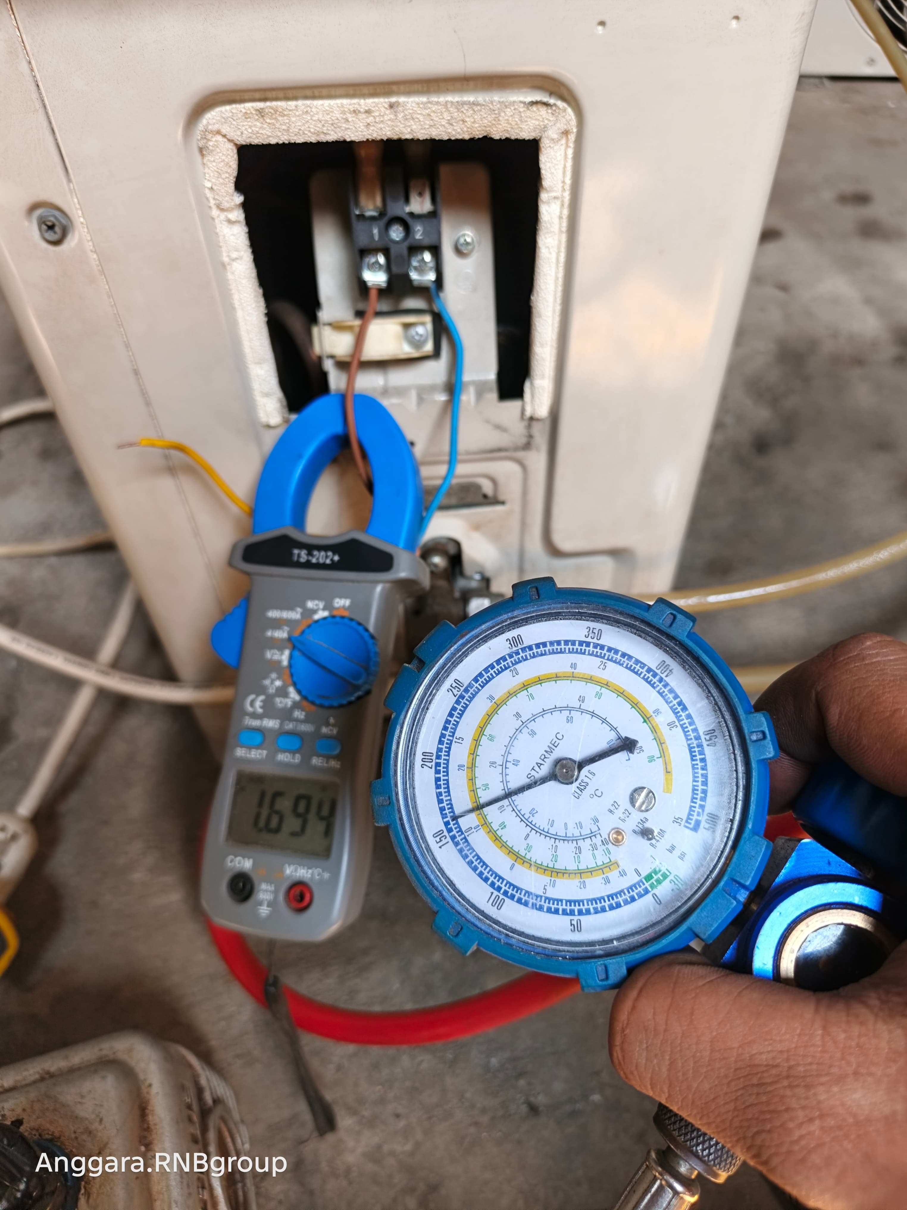 Tambah Freon & Pengecekan Ampere